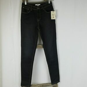 G.H. BASS & Co. women XS black skinny jeans dark